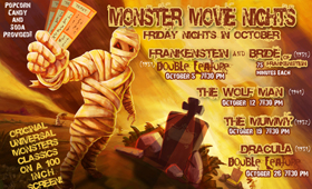 Postcard for Halloween Film Screenings